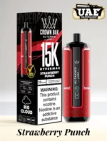 Al Fakher Crown Bar 15k Puffs Hypermax Strawberry Punch