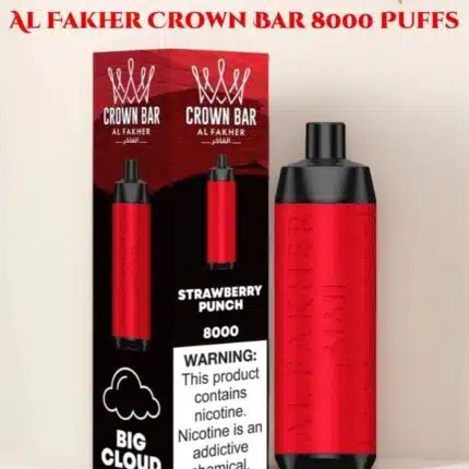Al Fakher Crown Bar 8000 Puffs DTL Disposable Vape at UAE Vapor Luxe