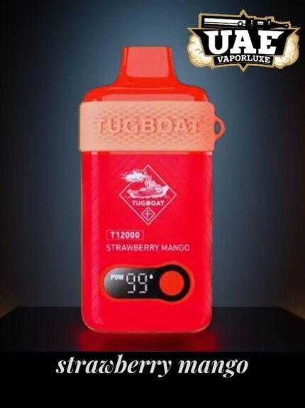 Tugboat T12000 Puffs (5% Nicotine)Disposable Vape Strawberry Mango
