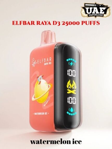 Elf Bar RAYA D3 Disposable Vape – 25,000 Puffs, Triple Mesh Coil, 850mAh Battery – Dubai, UAE