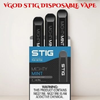 VGOD STIG Disposable Vape 600 Puffs – 5% Nicotine, Mesh Coil, Multiple Flavors – Dubai UAE