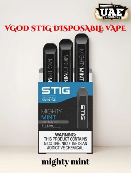 VGOD STIG Disposable Vape 600 Puffs – 5% Nicotine, Mesh Coil, Multiple Flavors – Dubai UAE