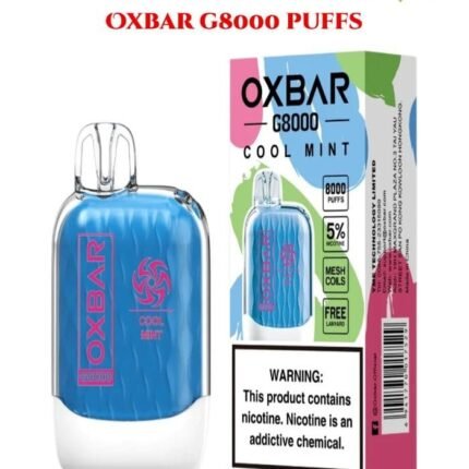 OXBAR G8000 Puffs Disposable Vape – 8000 Puffs, 16ml E-Liquid, Rechargeable 650mAh Battery – Dubai, UAE