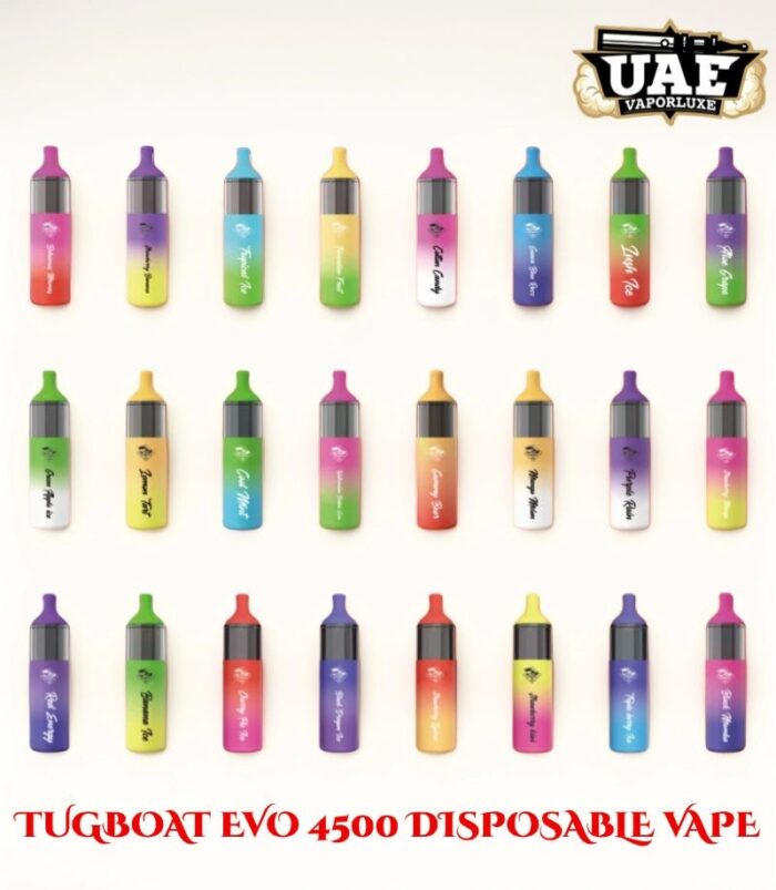 Tugboat EVO 4500 Disposable Vape – 4500 Puffs, 5% Nicotine, Type-C Rechargeable in UAE