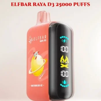 Elf Bar RAYA D3 Disposable Vape – 25,000 Puffs, Triple Mesh Coil, 850mAh Battery – Dubai, UAE