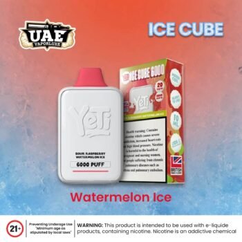 Yeti Ice Cube 6000 Puffs disposable vape Watermelon Ice