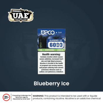 Blueberry Ice Beco 6000 Puffs Disposable Vape – Long-Lasting Smooth Flavor Vape in UAE