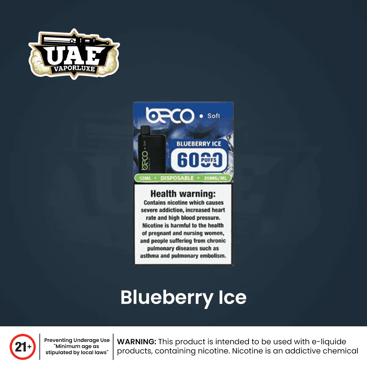 Beco 6000 Puffs Disposable Vape at UAE Vapor Luxe