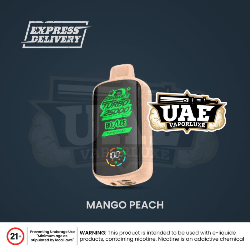 Mango Peach Turbo 25000 Vape Device – Premium Disposable Vape in UAE