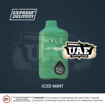 Iced Mint MYLE Meta Max 18000 Puffs Disposable Vape – Long Lasting, Premium Flavors