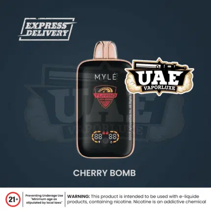 Cherry BombMYLE Turbo 20000 Puffs disposable vape at UAE Vapor Luxe