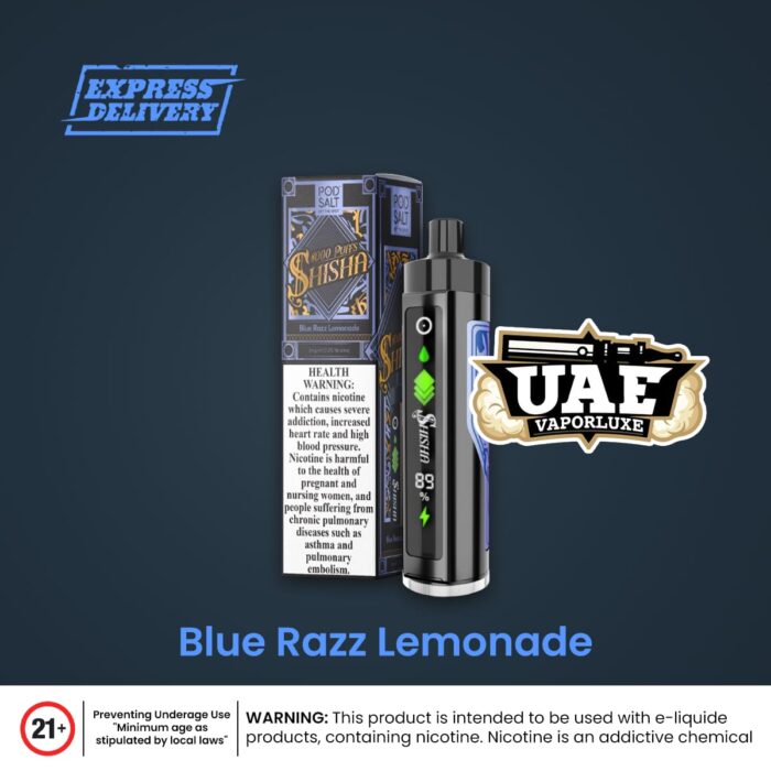 Buy Pod Salt Shisha 8000 Puffs Disposable Vape Mango Ice