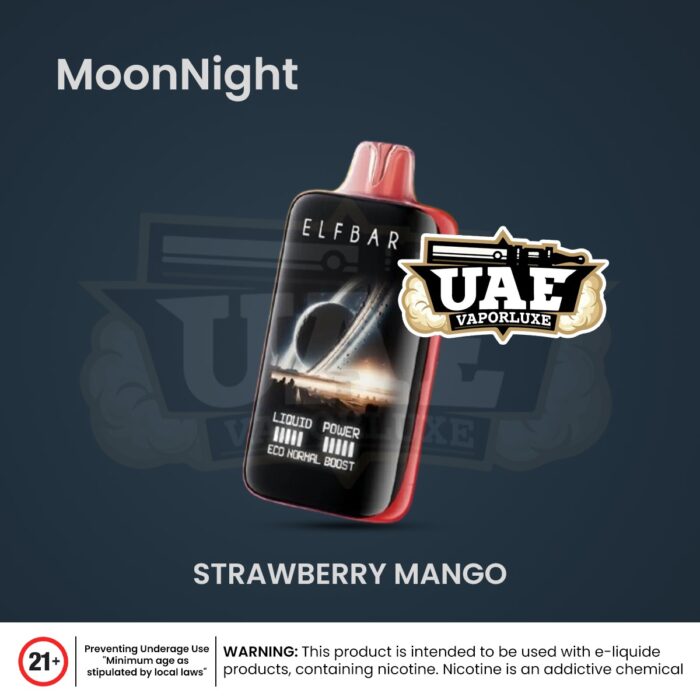 Elf Bar Moon Night 40000 Puffs Strawberry Mango Flavor