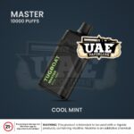 Tugboat Master disposable vape 10000 puffs in Cool Mint flavor.