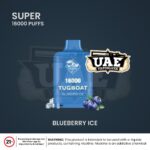 Tugboat Super 16000 Puffs Disposable Vape Blueberry Ice Flavor