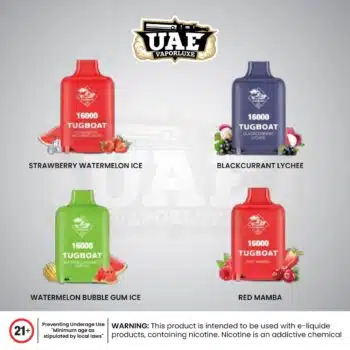 tugboat super 16000 puffs disposable pod Multi Flavors