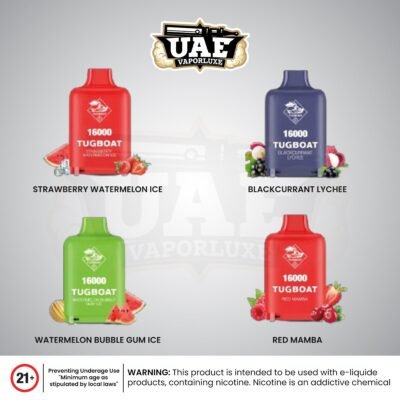 tugboat super 16000 puffs disposable pod Multi Flavors