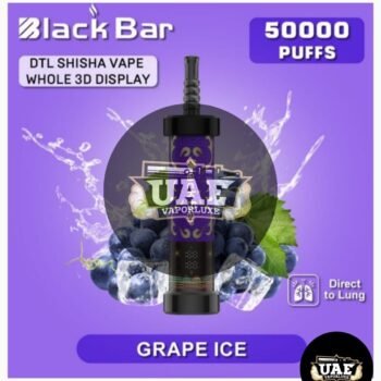Black Bar 50K Puffs Disposable Vape In Dubai Grape ICE