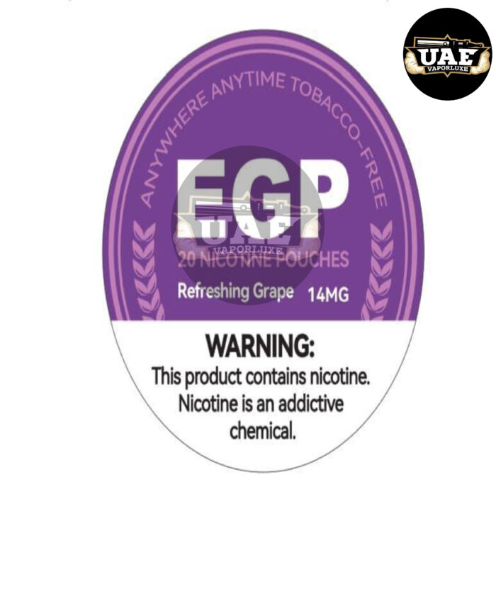EPG Nicotine Pouches in Dubai refreshing grape 14mg
