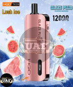 HQD Glaze Plus Disposable Vape with 12000Puffs Lush ice