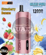 HQD Glaze Plus Disposable Vape with 12000Puffs Strawberry Banana
