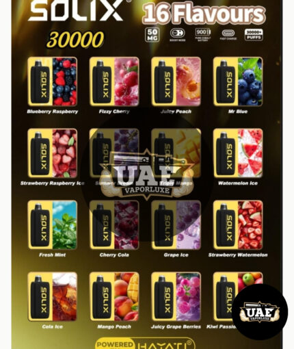 Hayati Solix 30000 Puffs Disposable Vape Golden Edition in UAE