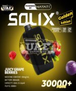 Hayati Solix 30000 Puffs Disposable Vape Golden Edition in UAE Juicy grape Berries