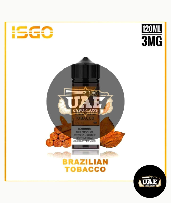 ISGO 120ml 3mg E-Liquid Brazilian Tobacco