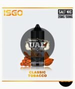ISGO 30ml Salt Nicotine E-Liquid 25mg 50mg Classic Tobacco