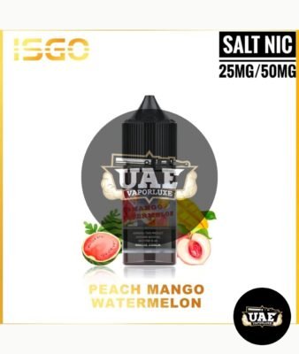 ISGO 30ml Salt Nicotine E-Liquid 25mg 50mg PEACH MANGO WATERMELON
