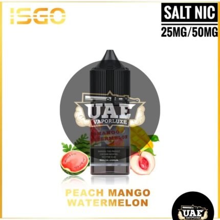 ISGO 30ml Salt Nicotine E-Liquid 25mg 50mg PEACH MANGO WATERMELON
