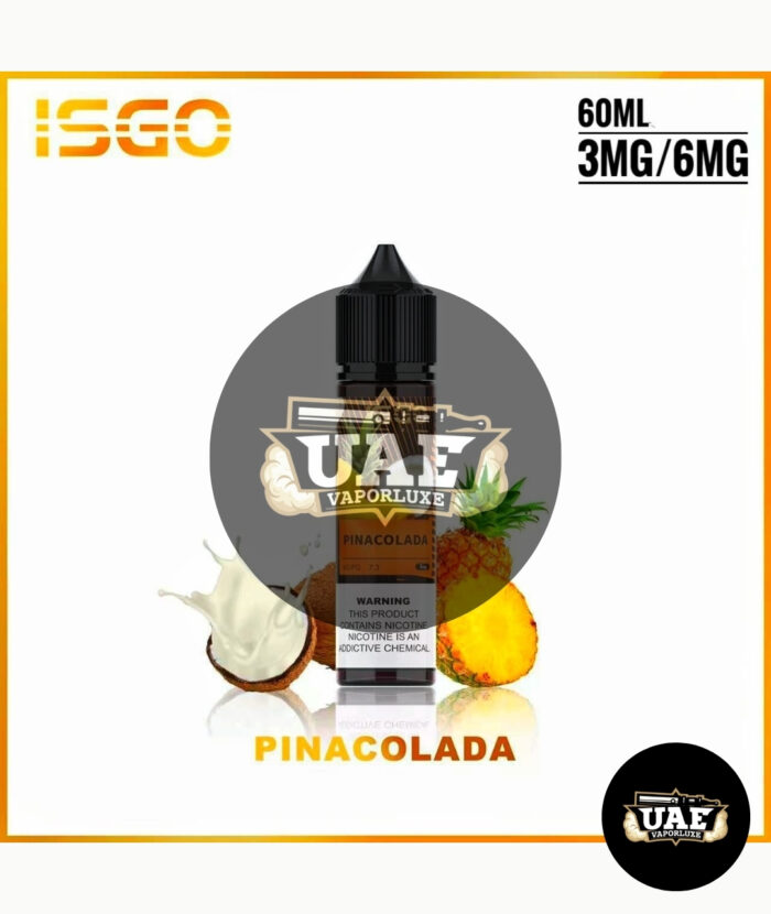 Isgo 3mg 6mg-60ml E-Liquid in Dubai Pinacolada