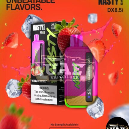 NASTY Bar 8500 Puffs 20-50Mg Disposable Vape Strawberry Ice