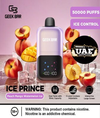 Geek Bar Ice Prince 50K Puffs Peach Mango Watermelon Disposable vape