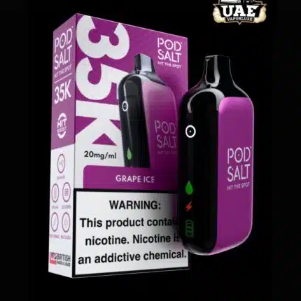 Pod Salt 20mg 35k Puffs Disposable Vape Grape Ice