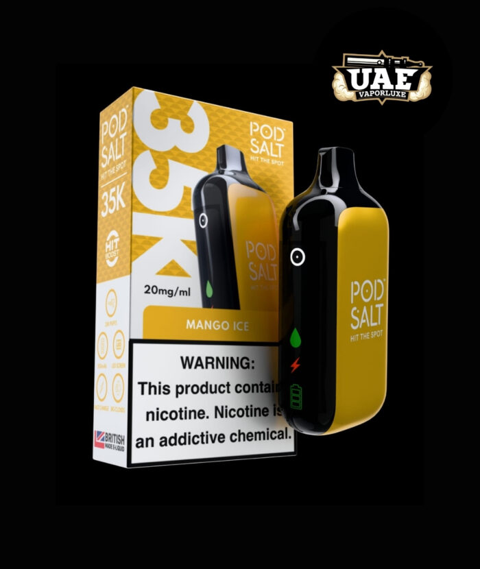 Pod Salt 20mg 35k Puffs Disposable Vape Mango Ice