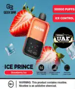 Geek Bar Ice Prince 50K Puffs Strawberry ice Disposable vape