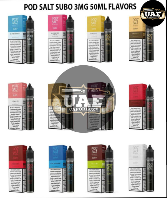 Pod Salt Subo 50ML 3MG E-Juice UAE