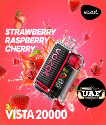VOZOL Vista Disposable Vape 50mg 20K Puffs Strawberry Raspberry cherry