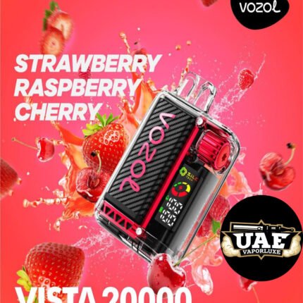 VOZOL Vista Disposable Vape 50mg 20K Puffs Strawberry Raspberry cherry