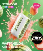 Vozol Star 5mg 40K Puffs Disposable Vape Watermelon sour peach