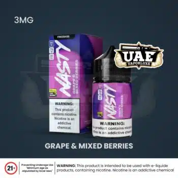 NASTY 60ML 3MG E-LIQUID Flavors GRAPE AND MIXED BERRIES