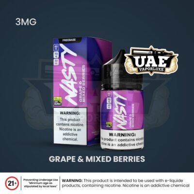 NASTY 60ML 3MG E-LIQUID Flavors GRAPE AND MIXED BERRIES