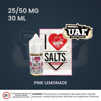 Buy I Love Salt E‑Liquid 25mg 50mg in Dubai Pink Lemonade