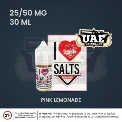 Buy I Love Salt E‑Liquid 25mg 50mg in Dubai Pink Lemonade