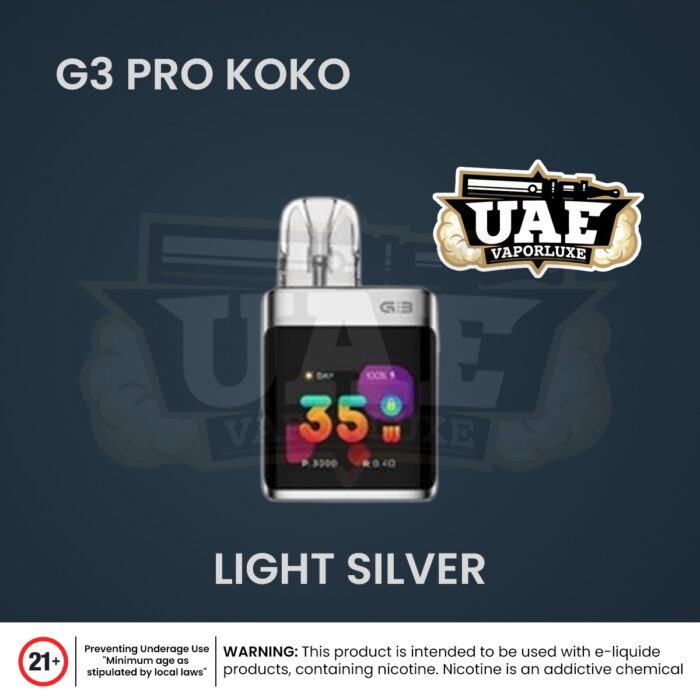 Uwell Caliburn G3 Pro KOKO Pod Kit Light Silver