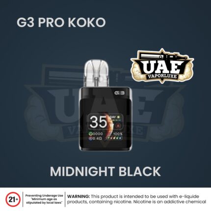 Uwell Caliburn G3 Pro KOKO Pod Kit Midnight Black