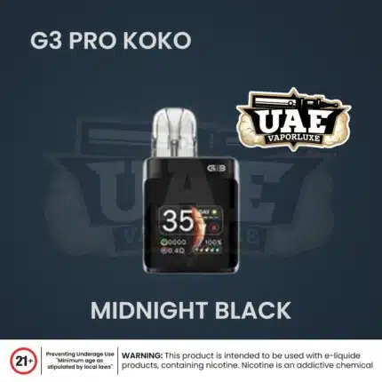 Uwell Caliburn G3 Pro KOKO Pod Kit Midnight Black