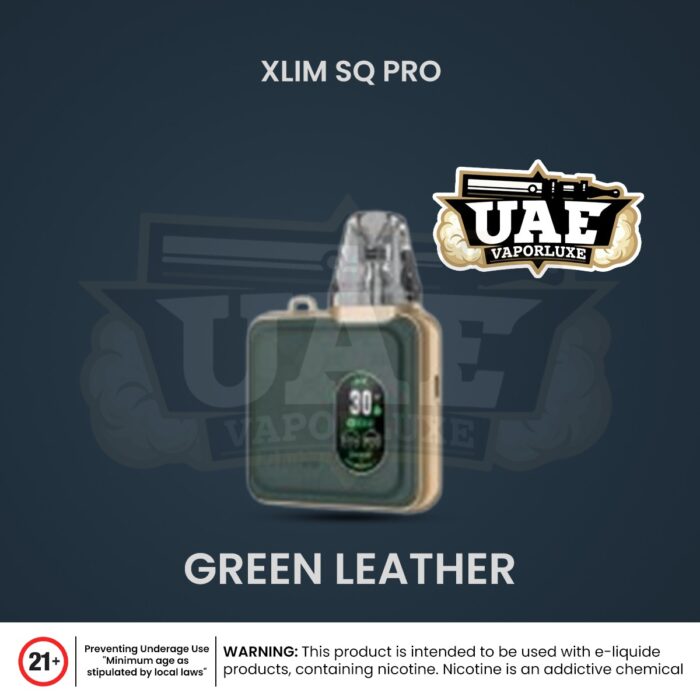 Oxva Xlim SQ Pro Pod Kit Green Leather