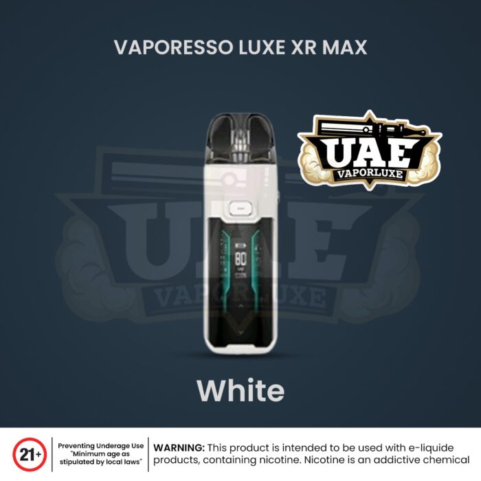 Vaporesso Luxe XR Max Pod Kit In UAE white